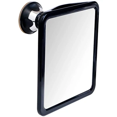 Afbeelding van Badkamer Douche Spiegel met Zuignap, Onbreekbare Anti Condens Scheerspiegel 360 Rotatie,