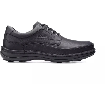 Afbeelding van Clarks Nature Three heren veterschoen zwart maat 41 (EU) 7 (UK)