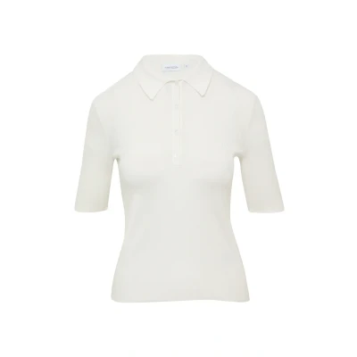 Afbeelding van comma casual identity Poloshirt, Dames, Maat: 34, Weiß