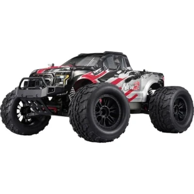 Afbeelding van Reely NEW2 Super Combo V2 Brushed 1:10 RC auto Elektro Monstertruck 4WD 100% RTR 2,4 GHz Incl. accu, oplader en batterijen voor de zender