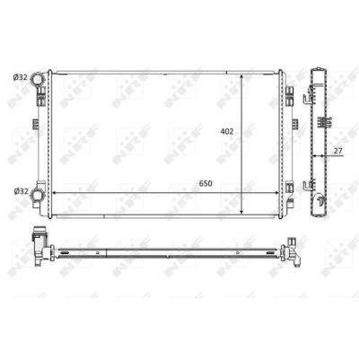 Afbeelding van Radiateur NRF 58453