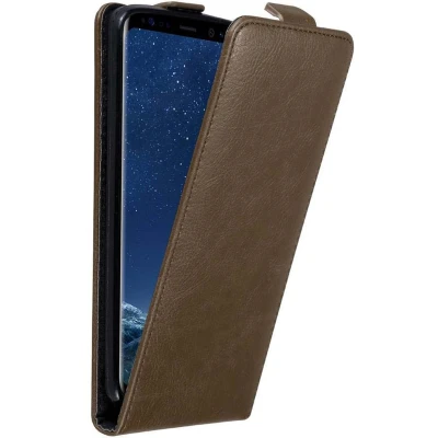Afbeelding van Cadorabo Hoesje geschikt voor Samsung Galaxy S8 PLUS in KOFFIE BRUIN Beschermhoes Flip Case Cover magnetische sluiting