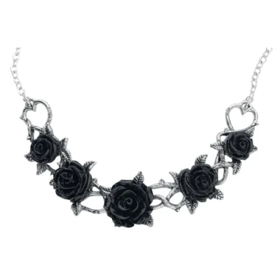 Afbeelding van Alchemy Gothic Rose Briars Choker Halsketting zilverkleurig