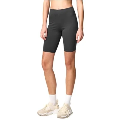 Afbeelding van Merry Style MS MS10 200 LE Dames Leggings Sport Vrijetijdsbroek Kort Katoen Sporbroek Yogabroek Grafiet M