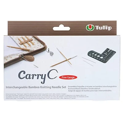 Afbeelding van Tulip CarryC Fine Gauge verwis. breipunten set bamboe.