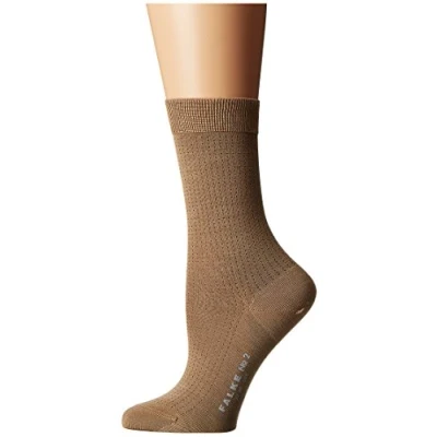 Afbeelding van FALKE Dames Sokken No. 2 W SO Zijde Gedessineerd 1 Paar, Beige (Brownie Melange 4170), 41 42
