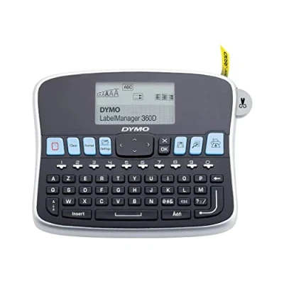 Afbeelding van DYMO desktoplabelmaker LabelManager 360D herlaadbare handheld labelmaker AZERTY toetsenbord Gebruiksvriendelijke, Smart One Touch toetsen en groot scherm voor organisatie thuis op kantoor