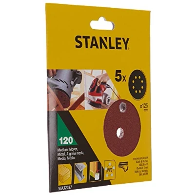 Afbeelding van Stanley Schuurschijf Sta32037 xj 125mm K120 5 Stuks
