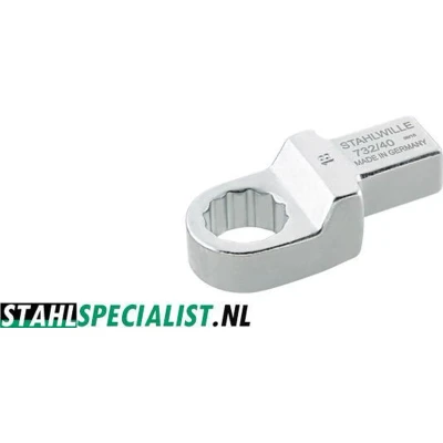 Afbeelding van Stahlwille Ringinsteekgereedschap sleutelwijdte 22 mm 14 x 18 chroom legering staal vanadium 1 stuk 58224022