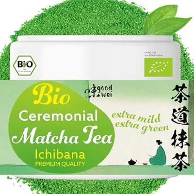 Afbeelding van Goodwei Matcha Ichibana Ceremonial Grade Puur Thee Poeder Ceremoniële kwaliteit Eerste oogst, 40 g