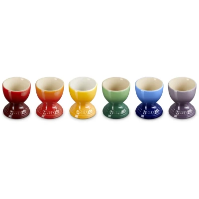 Afbeelding van Le Creuset Eierdopjes Regenboog Set Van 6 Stuks