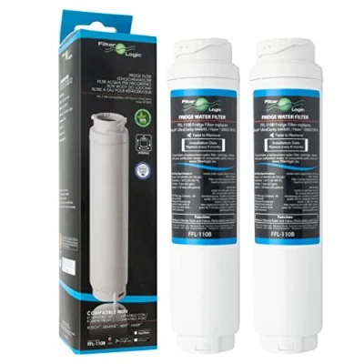 Afbeelding van FilterLogic FFL 110B 2x Waterfilter compatibiel met SIEMENS BOSCH NEFF UltraClarity 11034151 KSZ50UC0 11034152 11028820 Koelkast amerikaanse side by Water Filter Ultra Clarity Filterpatroon