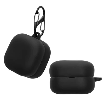 Afbeelding van kwmobile Hoes geschikt voor Sony LinkBuds Fit WF LS910N Siliconen cover oordopjes in zwart