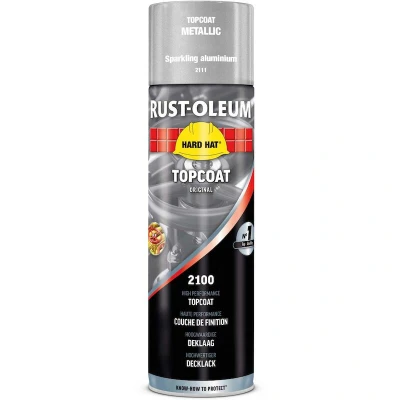 Afbeelding van rust oleum hard hat deklaag metallic fonkelend aluminium 500 ml
