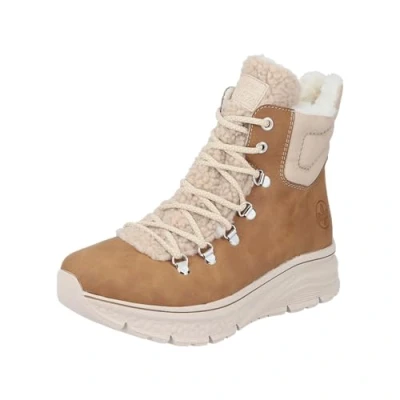 Afbeelding van Rieker Snowboots, Dames, Maat: 39, Braun Hoogwaardig imitatieleer