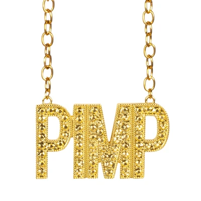 Afbeelding van Boland Ketting &#039;PIMP&#039; Volwassenen Unisex Pooier Pimps and Ho&#039;s