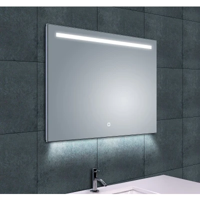 Afbeelding van Wiesbaden Ambi one spiegel rechthoek met LED, dimbaar en spiegelverwarming 80 x 60 cm