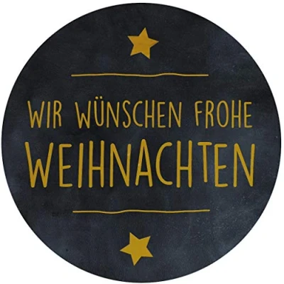 Afbeelding van Avery, Labels, Zweckform promotie etiketten &quot;Kerstmis&quot;, zwarte Stickers als persoonlijk bedankje voor je klanten