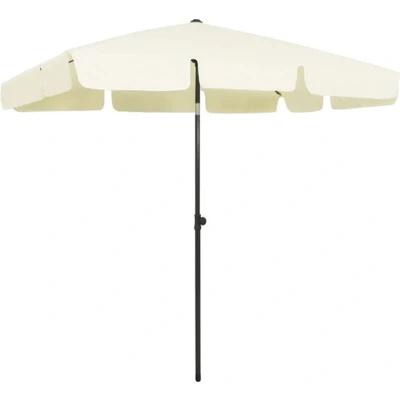 Afbeelding van Strandparasol 200x125 cm zandgeel