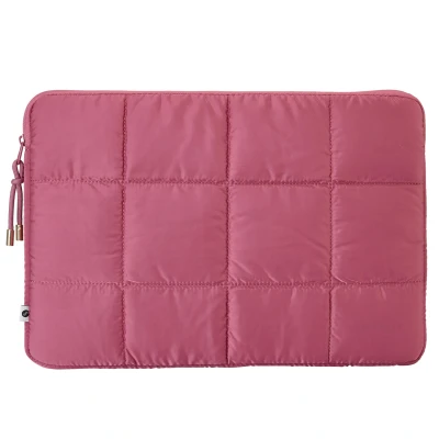 Afbeelding van Selencia Puffy Laptop Hoes Laptopsleeve 16 Inch / 15 15.6 Polyester Magenta Fire Roze