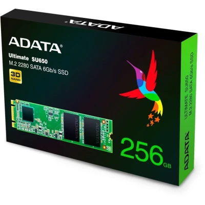 Afbeelding van ADATA Ultimate SU650 M.2 256 GB Seriële ATA III 3D NAND