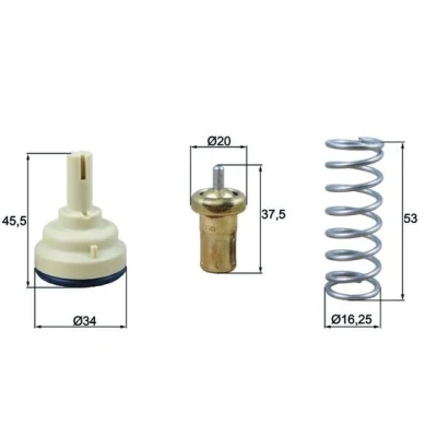 Afbeelding van Thermostaat, koelvloeistof MAHLE TX 181 105D