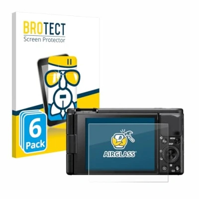 Afbeelding van BROTECT Screenprotector voor Sony ZV 1A Folie Beschermfolie Beschermglas transparant (6 Stuks)