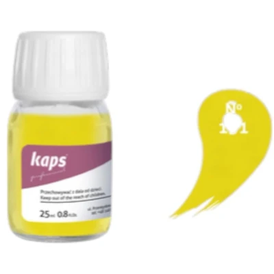 Afbeelding van Kaps super color leer &amp; kunstleer verf inc.cleaner (131) Citroen 25ml