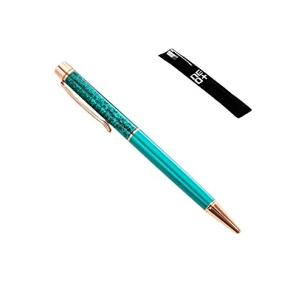 Afbeelding van Kwaliteits balpen met glitter. Navulling en pennenzak inbegrepen (GLITTER PAUW)