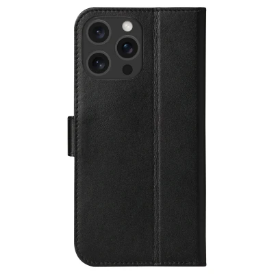 Afbeelding van Apple iPhone 16 Pro Max Hoesje Echt leder dbramante1928 Bookcase Zwart Telefoonhoesje