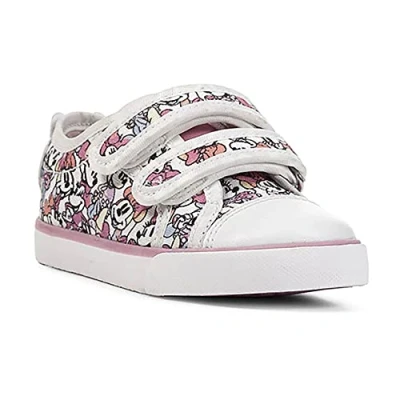Afbeelding van Geox Baby Meisje B Kilwi Girl Sneaker, wit/veelkleurig, 21 EU, Wit Multicolor, EU