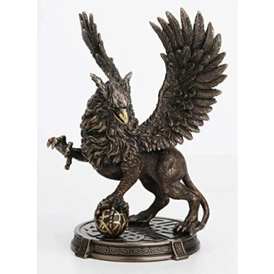 Afbeelding van Veronese Design Griffioen (Griffin) Gebronsd Beeld 25cm x 17cm 17