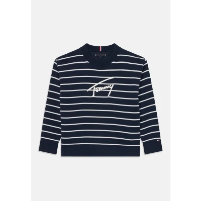 Afbeelding van TOMMY HILFIGER Trui donkerblauw / wit