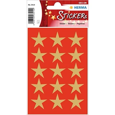 Afbeelding van HERMA 3414 sticker Papier Goud Permanent 45 stuk(s)