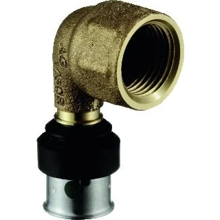 Afbeelding van Viega Smartpress bocht 90 brons 25 mm pers x 3/4&quot; bi.dr. (gas)