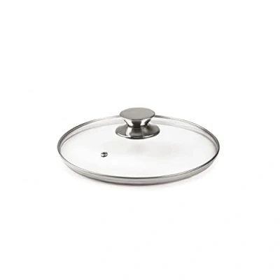 Afbeelding van IBILI 971618 Glazen deksel, roestvrijstalen knop, 18 cm