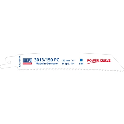 Afbeelding van Wilpu 3013PC/150 Power Curve reciprozaagblad Staal en RVS 5 stuks
