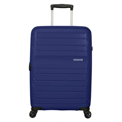 Afbeelding van American Tourister Sunside Spinner M Uitbreidbare Koffer Blauw, blauw (dark navy), erweiterbar (67.5 cm 72.5/83.5 L), uitbreidbaar (67,5 83,5 l)