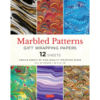 Afbeelding van Marbled Patterns Gift Wrapping Papers 12 sheets: 18 x 24 inch (45 61 cm) Paper
