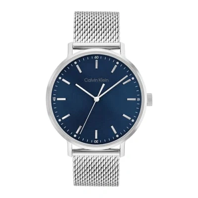 Afbeelding van Calvin Klein Modern Unisex Horloge silvercoloured, Maat: One Size, Silver coloured