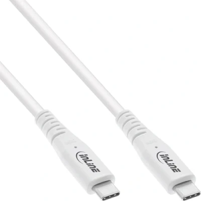 Afbeelding van InLine 35902W, 2 m, USB C, USB4 Gen 3x2, 40000 Mbit/s, Blanc