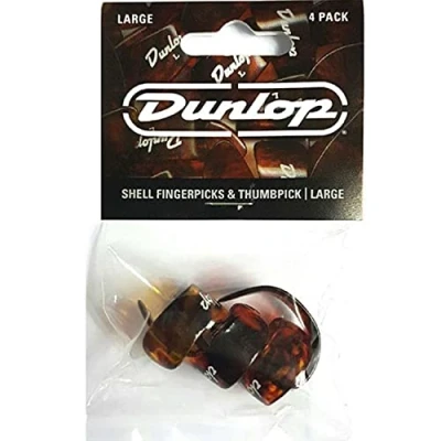 Afbeelding van Dunlop 9020TP Shell Large Finger Picks vingerplectrums en duimplectrum (4 stuks)