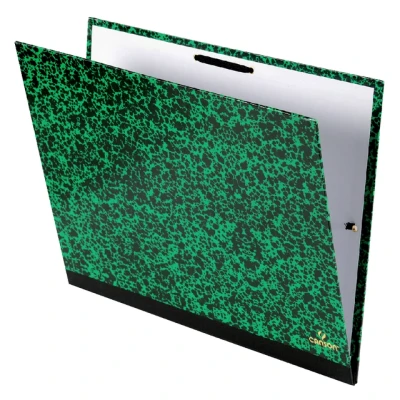 Afbeelding van Tekenmap Canson studio 28x38cm 2 elastieken groen
