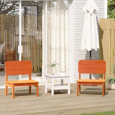 Afbeelding van vidaXL Tuinstoelen 2 st 60x52,5x72 cm massief grenenhout wasbruin