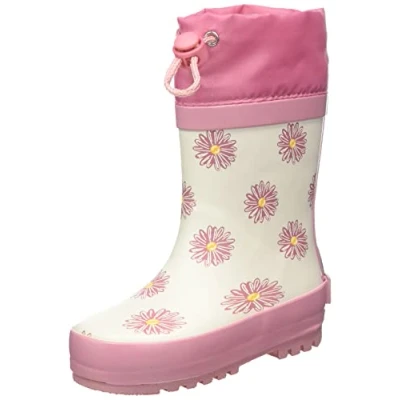 Afbeelding van Playshoes Regenlaarzen rubberlaarzen uniseks kind Modern , roze margriet 21 EU