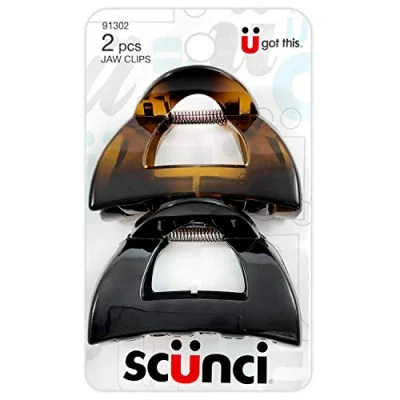 Afbeelding van Scunci Moeiteloze Beauty Clutch Jaw Clips 2 Count per Pack 1