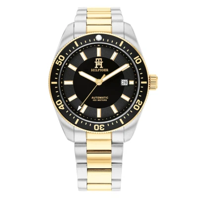 Afbeelding van Tommy Hilfiger Horloge, Heren, Maat: One Size, Bicolor/black