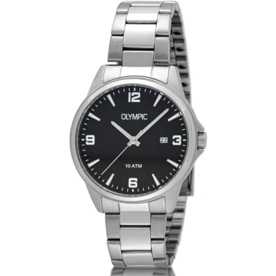 Afbeelding van Olympic OL26HSS317 GLENN Horloge Staal Zwart