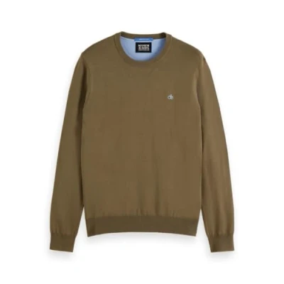 Afbeelding van Scotch &amp; Soda Seasonal CORE Regular FIT Crewneck Trui, Heren, Maat: Small, Golden brown