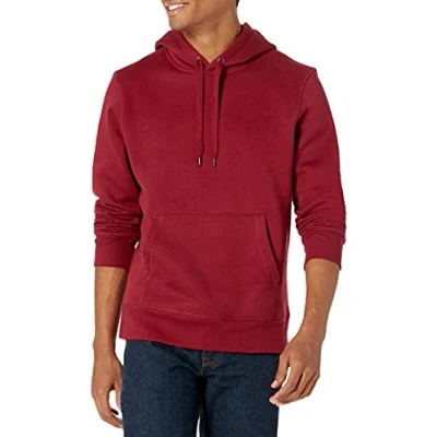 Afbeelding van Amazon Essentials Men&#039;s Fleecetrui met capuchon (verkrijgbaar in grote en lange maten), Rood, XXL